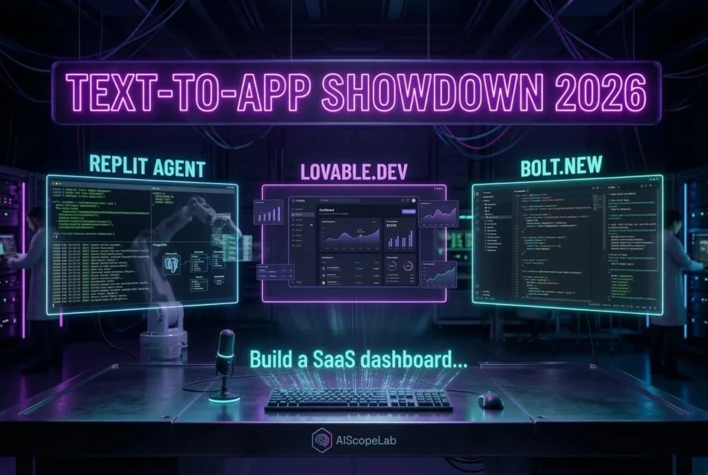 Replit vs Lovable vs Bolt AI app builder comparison 2026